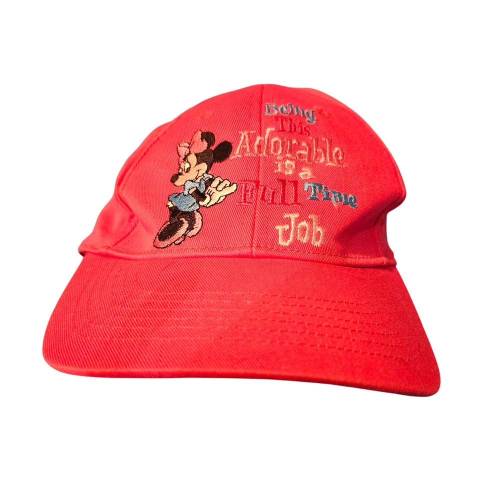 Walt Disney World‎ Minnie Mouse Youth Baseball Cap Being This Adorable Pink Hat
